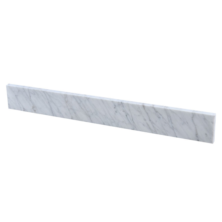 VANITYFAIR 30 In. Wide Carrara Marble Vanity Top Marble Backsplash In
